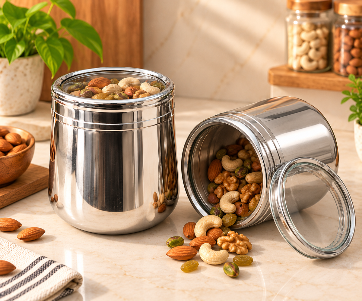 Genex Steel 2 Pc Stainless Steel Gift Set | Premium Packaging | Corporate & Festival Gifting