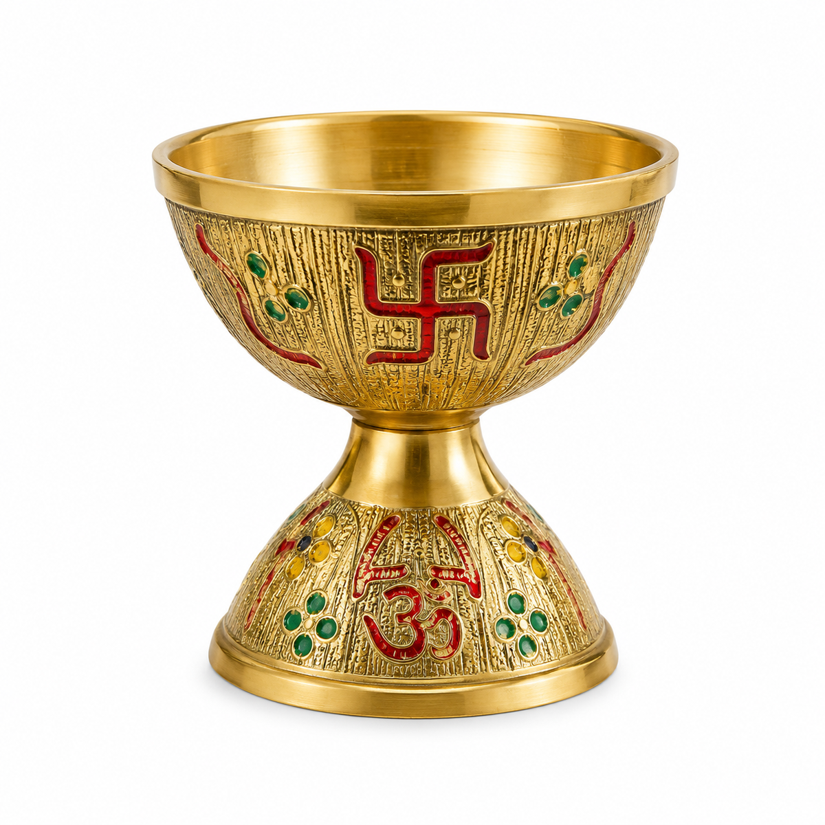Genex Steel Full Brass Pooja Thali | Pure Brass | Traditional Puja Plate | Auspicious & Authentic