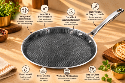 Genex Steel Honey Comb Tawa