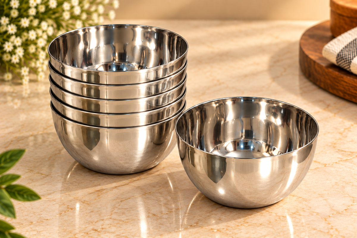 Genex Steel Premium Dinner Set 57 Pcs | Free Triply Karahi Worth ₹2499 | Complete Family Dining