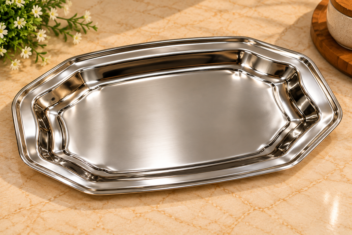 Genex Steel Premium Dinner Set 57 Pcs | Free Triply Karahi Worth ₹2499 | Complete Family Dining