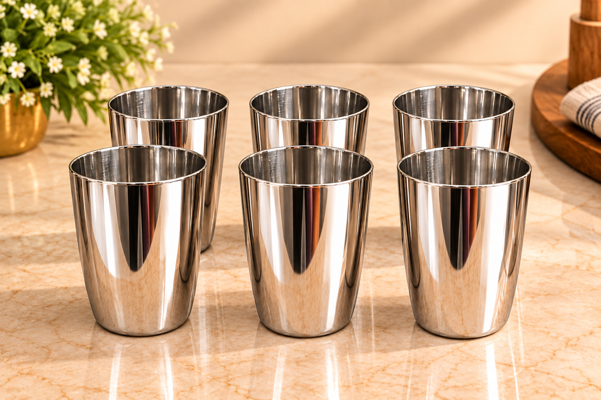 Genex Steel Premium Dinner Set 57 Pcs | Free Triply Karahi Worth ₹2499 | Complete Family Dining
