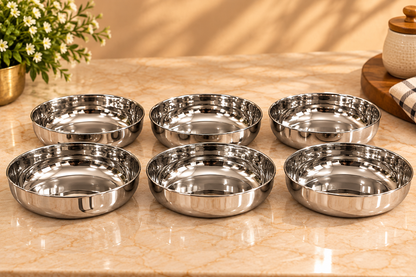 Genex Steel Premium Dinner Set 57 Pcs | Free Triply Karahi Worth ₹2499 | Complete Family Dining
